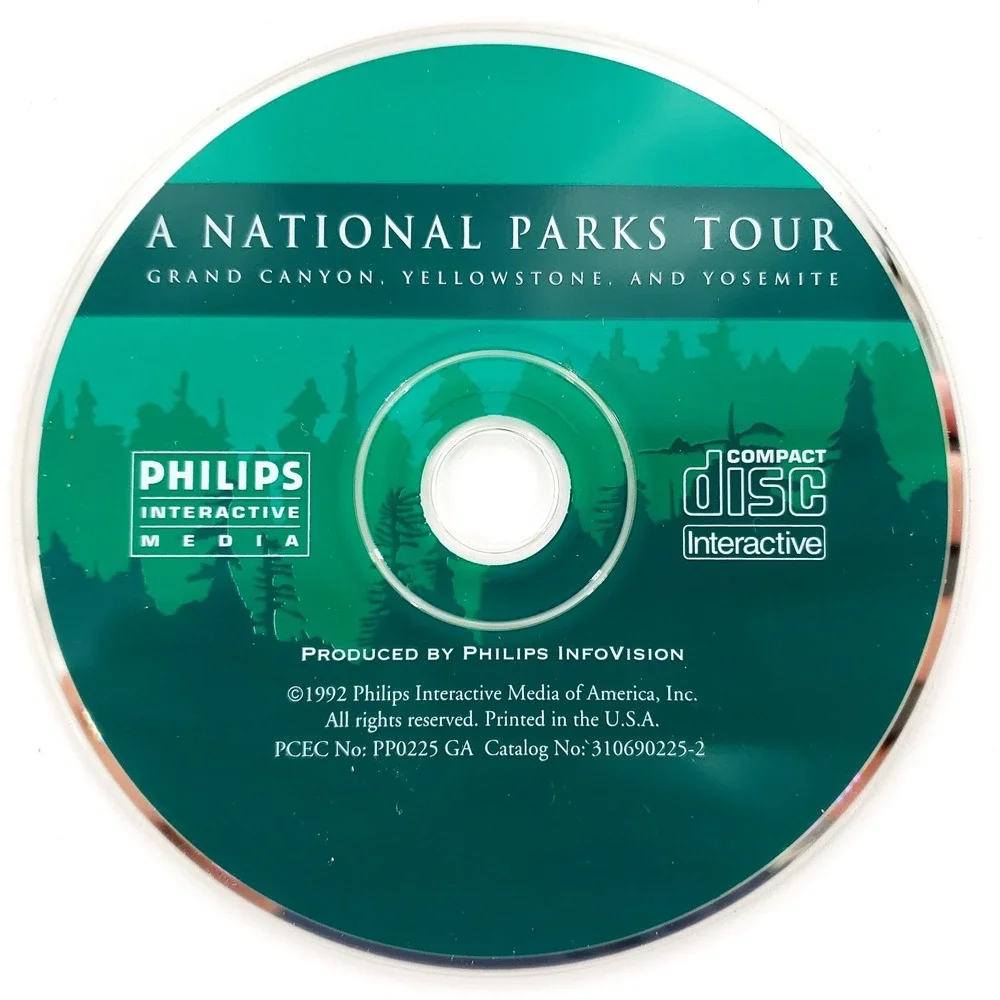 A National Parks Tour CD-I Philips Complete Big Box w/ Slip Cover Tested & Works